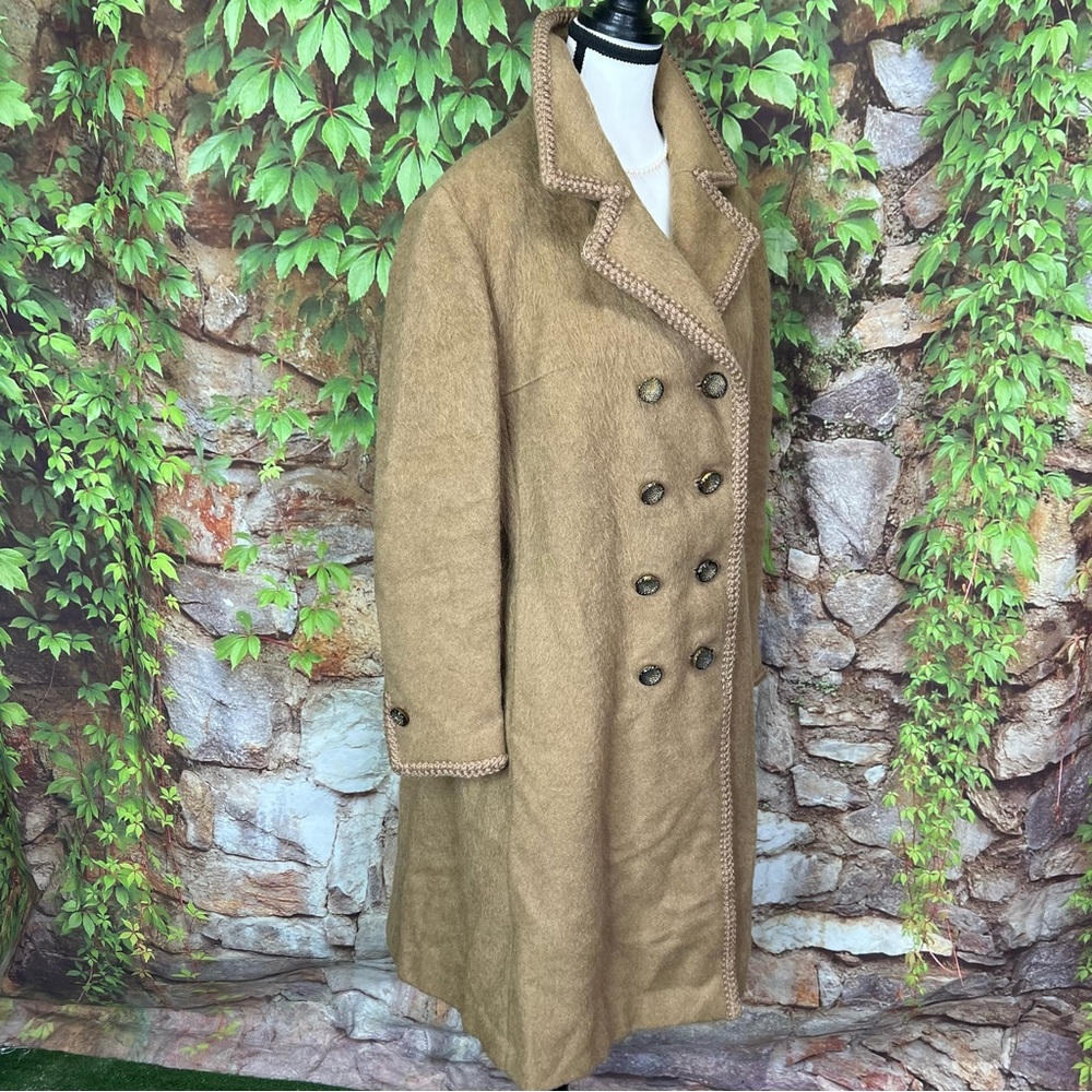 VINTAGE LODENFREY Rare Munich Alpine Loden Coat Camel Wool, 10/M - Picture 14 of 16